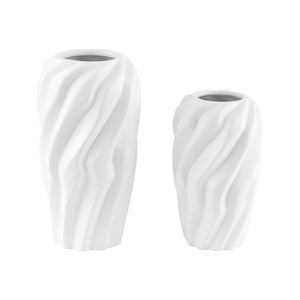 Safavieh Verdad, Cream, Ceramic, Vase Set Of 2 - Set of 2 XII23 Cream Ceramic RDC4021A-SET2
