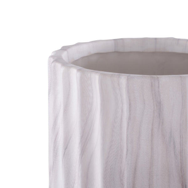 Safavieh SILENE, Elegant White Marble Ceramic Vase Set of 2 for Timeless Home Décor and Stylish Accents RDC4022A-SET2