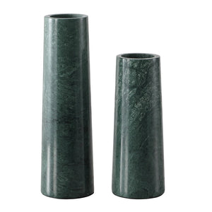 Safavieh VALTO, Elegant Green Marble Vase Set of 2 – Sculptural Home Decor for Floral Arrangements & Style RDC4025A-SET2