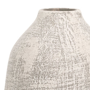 Safavieh OIA,10.75", Elegant Grey Ceramic Vase with Whitewash Finish for Stylish Home Décor Accents RDC4031A