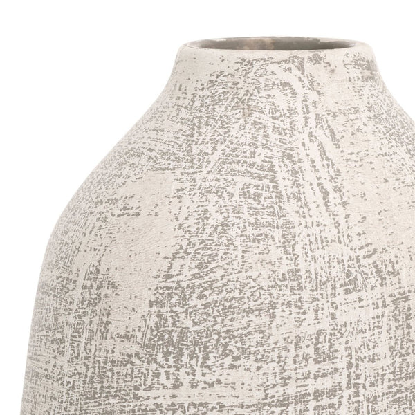 Safavieh OIA,10.75", Elegant Grey Ceramic Vase with Whitewash Finish for Stylish Home Décor Accents RDC4031A