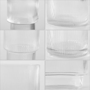 Safavieh CEVA, Elegant Clear Fluted Glass Vase Set of 3 - Perfect for Centerpieces & Stylish Home Decor RDC4036A-SET3