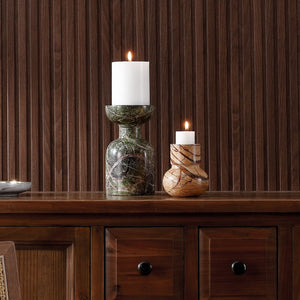 Safavieh Odessa, Luxurious Multi-pillar/Taper Marble Candle Holder Set Of 2 - Elevate Your Home Décor! Multi Marble Rdc4038a-set2