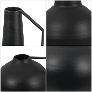 Safavieh Luca, Black Iron Vase Set Of 2 – Modern Elegance For Home Decor & Stylish Dried Arrangements Black Metal (100%Iron) Rdc4050a-set2