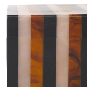Safavieh INA, Elegant Black/Brown Decorative Box Set of 2 for Stylish Organization in Any Room RDC5001A-SET2