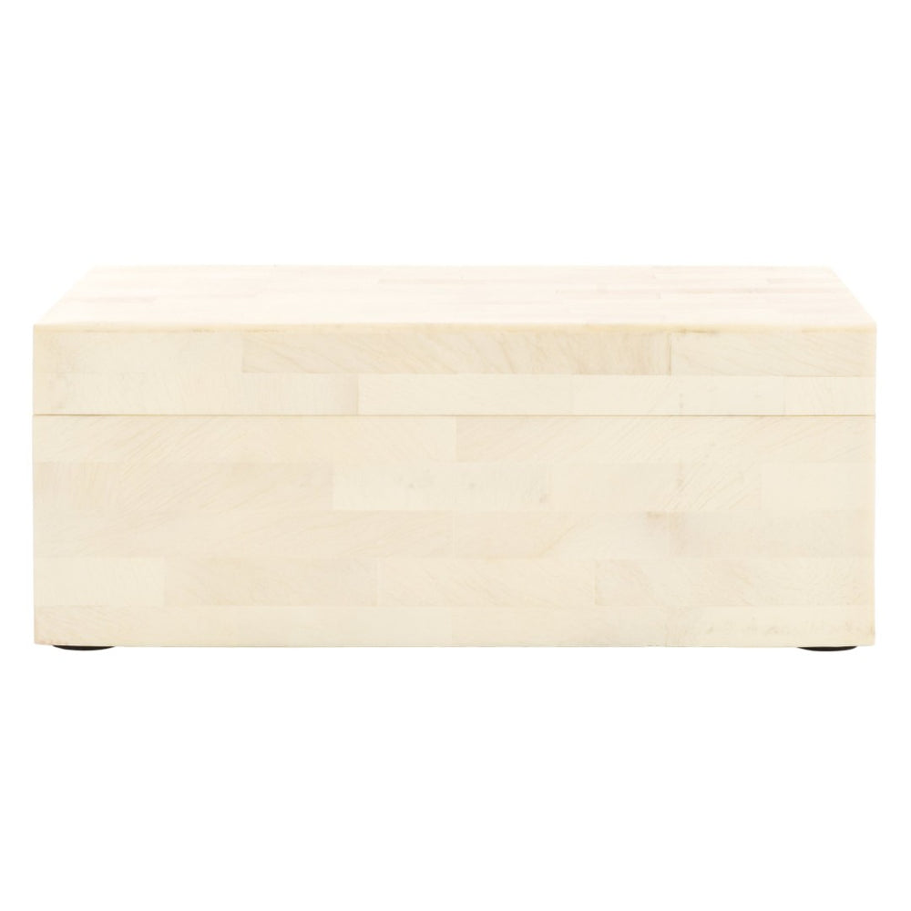 Safavieh SABI, Elegant Antique Ivory Decorative Box Set with Faux Bone Finish for Stylish Storage Solutions RDC5002A-SET2