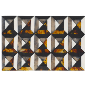 Safavieh Ani, Elegant Decorative Box Set Of 2 In Ivory/Brown - Versatile Storage With Striking Pattern Ivory ,Brown Resin+Mdf Rdc5006a-set2