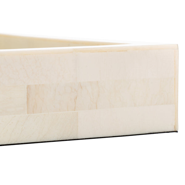 Safavieh Sabi, Elegant Antique Ivory Faux Bone Tray – Stylish Rectangular Design For Home Decor & Organization Antique Ivory ,Faux Bone Resin+Mdf Rdc5009a