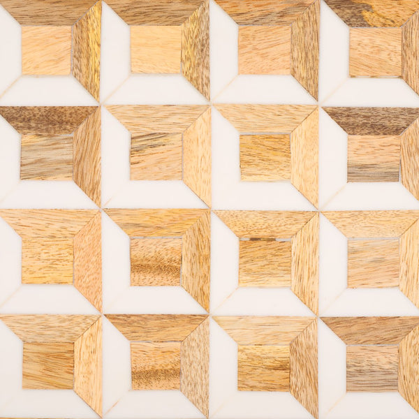 Safavieh Aria, Elegant Antique Ivory & Natural Brown Tray Set Of 2 – Stylish Storage & Display Solution! Antique Ivory ,Natural Brown Resin+Mango Wood+Mdf Rdc5010a-set2