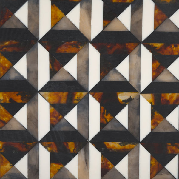 Safavieh Ani, Elegant Ivory And Brown Tray Set Of 2 – Stylish Resin/Mdf With Unique Geometric Design! Ivory ,Brown Resin+Mdf Rdc5013a-set2