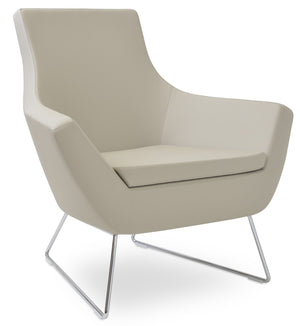 Soho Concept Rebecca Armchair - Stylish Industrial Design With Chrome Finish, Soft Leatherette & 2-year Guarantee   Soho-concept-dining-chair-12581