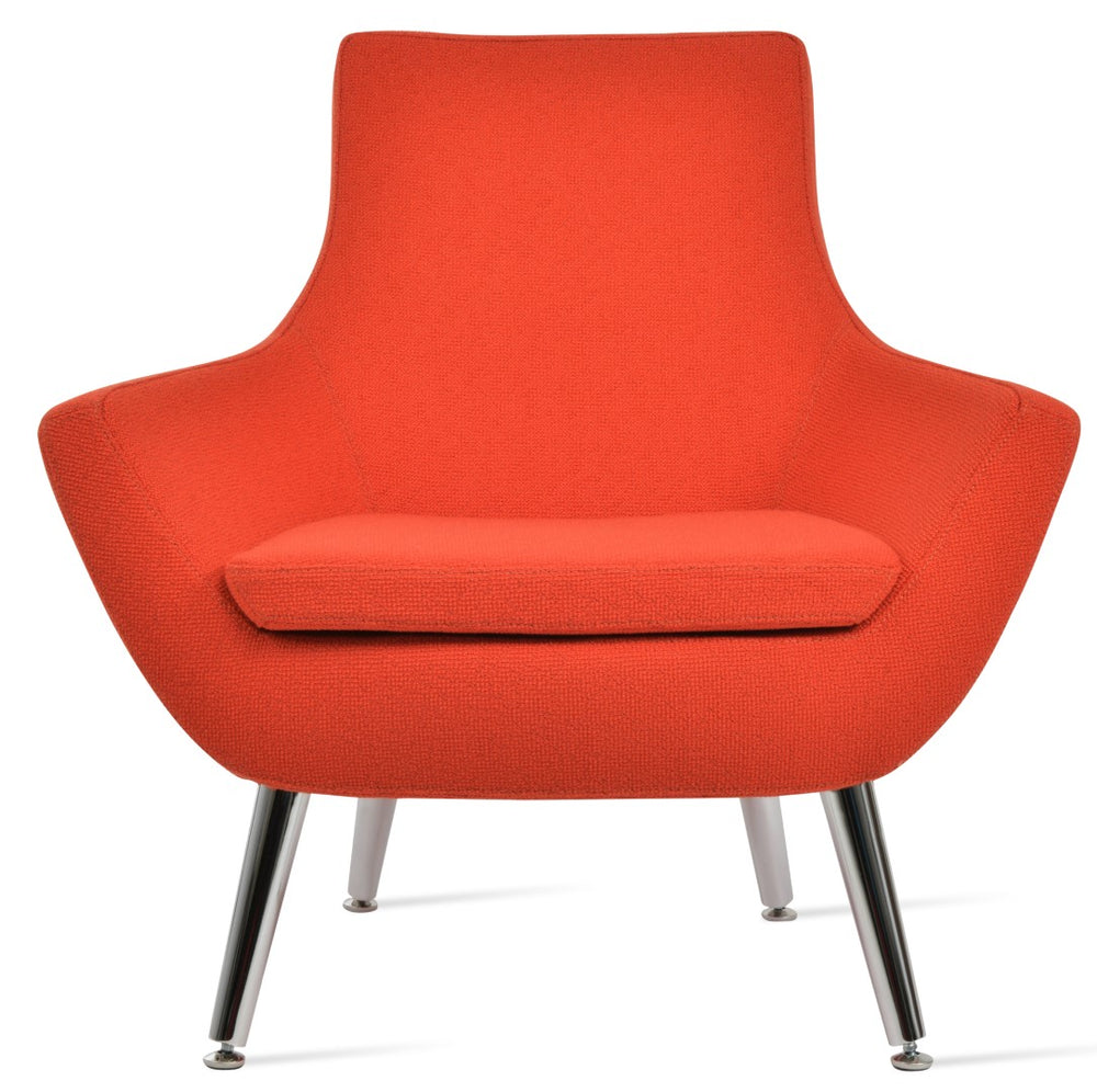 Soho Concept Rebecca Armchair - Stylish Metal Legs, Durable Camira Boucle Or Leather, 10-year Guarantee, 350 Lbs Orange  Soho-concept-dining-chair-13282