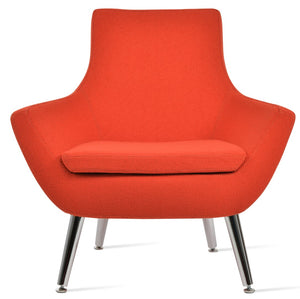Soho Concept Rebecca Armchair - Stylish Metal Legs, Durable Camira Boucle Or Leather, 10-year Guarantee, 350 Lbs Orange  Soho-concept-dining-chair-12415