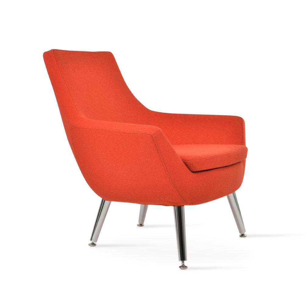 Soho Concept Rebecca Armchair - Stylish Metal Legs, Durable Camira Boucle Or Leather, 10-year Guarantee, 350 Lbs Orange  Soho-concept-dining-chair-13282
