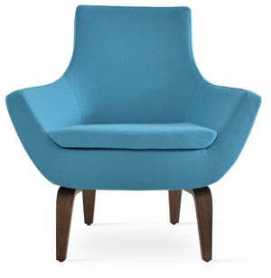 Soho Concept Rebecca Armchair – Premium Camira Blazer Wool, Solid Wood Base, 10-year Guarantee, Stylish Comfort Turquoise  Soho-concept-dining-chair-13299
