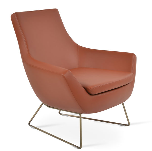 Soho Concept Rebecca Armchair - Stylish Industrial Design With Chrome Finish, Soft Leatherette & 2-year Guarantee Gold,Brass  Soho-concept-dining-chair-12469