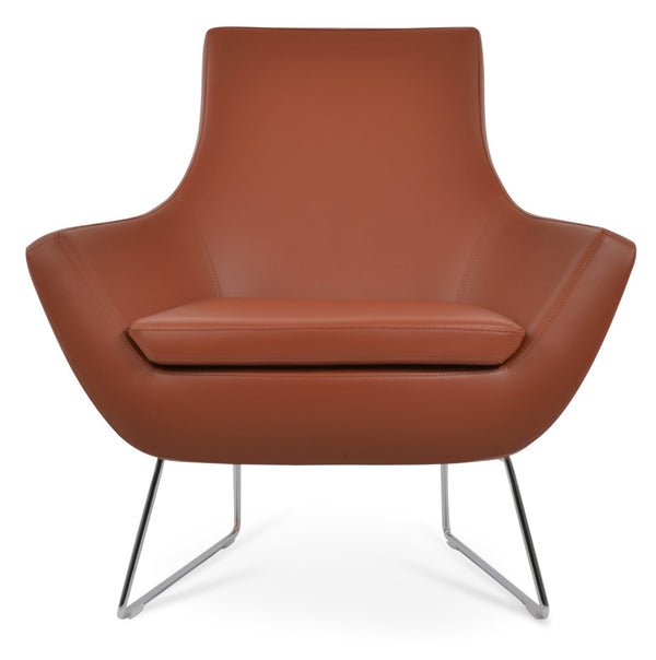 Soho Concept Rebecca Armchair - Stylish Industrial Design With Chrome Finish, Soft Leatherette & 2-year Guarantee Chrome  Soho-concept-dining-chair-12464