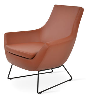 Soho Concept Rebecca Armchair - Stylish Industrial Design With Chrome Finish, Soft Leatherette & 2-year Guarantee Black  Soho-concept-dining-chair-12466