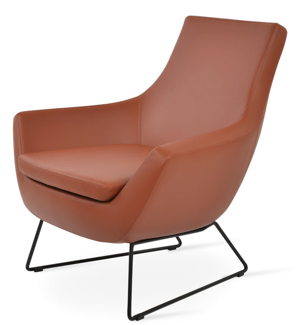 Soho Concept Rebecca Armchair - Stylish Industrial Design With Chrome Finish, Soft Leatherette & 2-year Guarantee Black  Soho-concept-dining-chair-12466