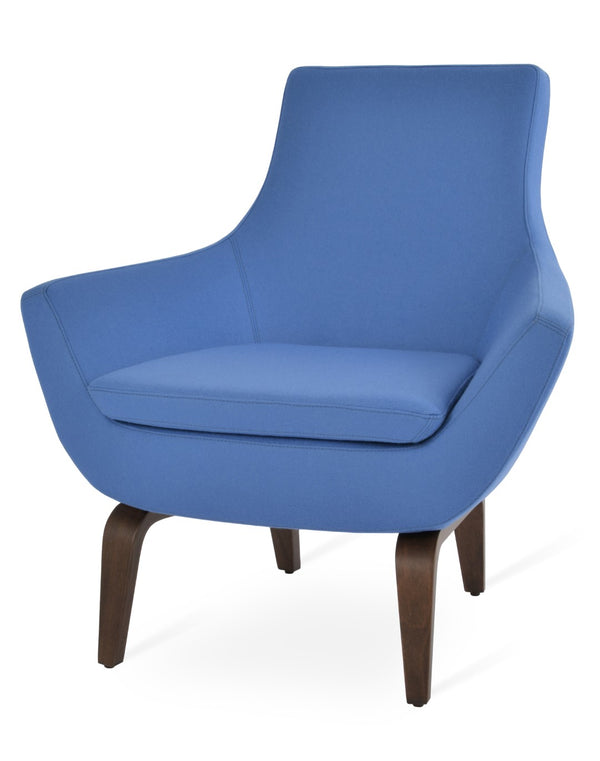 Soho Concept Rebecca Armchair In Camira Blazer Wool – Elegant Walnut Finish & 10-year Guarantee For Comfort Walnut  Soho-concept-dining-chair-12501