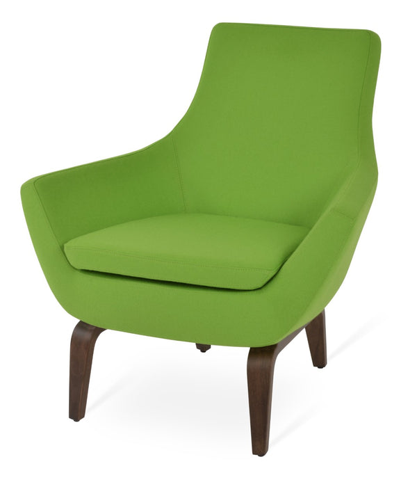 Soho Concept Rebecca Armchair In Camira Blazer Wool – Elegant Walnut Finish & 10-year Guarantee For Comfort Walnut  Soho-concept-dining-chair-12493