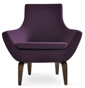 Soho Concept Rebecca Armchair - Stylish Walnut Base, Camira Blazer Wool Upholstery, 10-year Guarantee, Grey Walnut  Soho-concept-dining-chair-12507