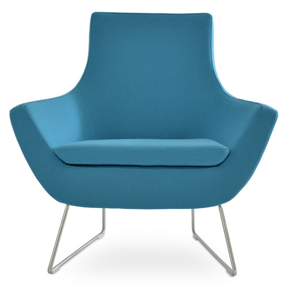 Soho Concept Rebecca Armchair - Stylish Wool Upholstery, Durable Steel Frame, 10-year Guarantee, Limited Stock! Turquoise  Soho-concept-dining-chair-12555