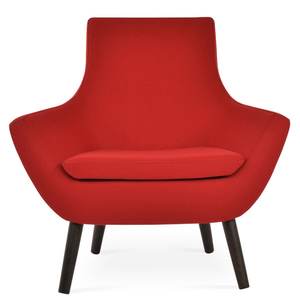 Soho Concept Rebecca Armchair - Premium Camira Blazer Wool, Solid Beech Wood Base, 10-year Guarantee, Mustard Red  Soho-concept-dining-chair-12572