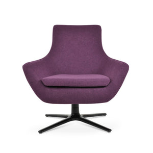 Soho Concept Rebecca Armchair Swivel With Polished Base, Camira Blazer Wool, 10-year Guarantee, Stylish Comfort   Soho-concept-dining-chair-12387