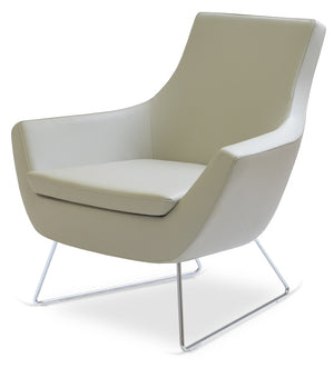 Soho Concept Rebecca Armchair - Stylish Industrial Design With Chrome Finish, Soft Leatherette & 2-year Guarantee Light Grey  Soho-concept-dining-chair-12557