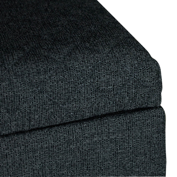 Lh Imports Reece Storage Bench - Elegant Tufted Design With Hidden Storage For A Clutter-free Home Experience Grey Metal,100% Polyester Fabric,Foam Rec016-cgr