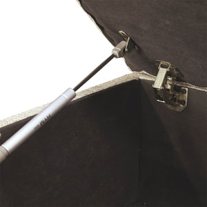 Lh Imports Reece Storage Bench - Elegant Tufted Design With Hidden Storage For A Clutter-free Home Experience Brown Black Metal Legs,Standard Padded Foam Cushion,100% Polyester Fabric,30,000 Rub Count Rec016-tan