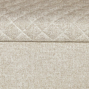 Lh Imports Reece Storage Ottoman - Stylish Multi-functional Piece With Elegant Tufted Design And Hidden Storage Brown,Grey Black Metal Legs,Standard Padded Foam Cushion,100% Polyester Fabric,30,000 Rub Count Rec024-tan