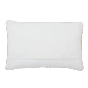 Jaipur Living Vibe by Jaipur Living Basket Weave Ombre Lumbar Pillow Indoor Outdoor Polyester Cream PLW103728