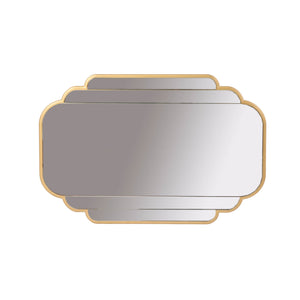 Lh Imports Dupre Medium Mirror - Versatile Decorative Piece With Stunning Cascading Effect For Home Elegance Gold Metal,Glass Ref004