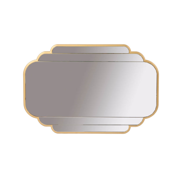 Lh Imports Dupre Medium Mirror - Versatile Decorative Piece With Stunning Cascading Effect For Home Elegance Gold Metal,Glass Ref004