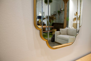 Lh Imports Dupre Medium Mirror - Versatile Decorative Piece With Stunning Cascading Effect For Home Elegance Gold Metal,Glass Ref004