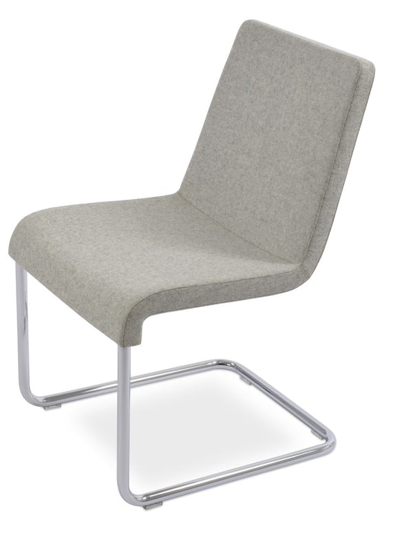 Soho Concept Reiss Chair Premium Dining Chair In Camira Blazer Wool - Stylish, Durable, 10-year Guarantee! Silver  Soho-concept-dining-chair-05741
