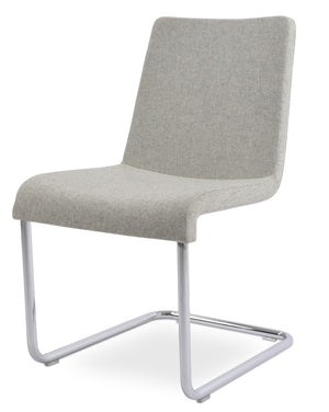 Soho Concept Reiss Chair Premium Dining Chair In Camira Blazer Wool - Stylish, Durable, 10-year Guarantee! Silver  Soho-concept-dining-chair-05741