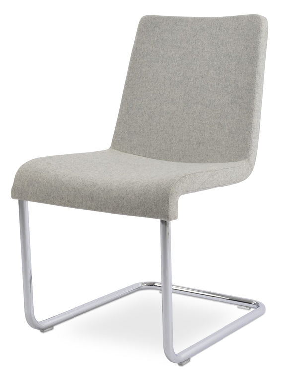 Soho Concept Reiss Chair Premium Dining Chair In Camira Blazer Wool - Stylish, Durable, 10-year Guarantee! Silver  Soho-concept-dining-chair-05741