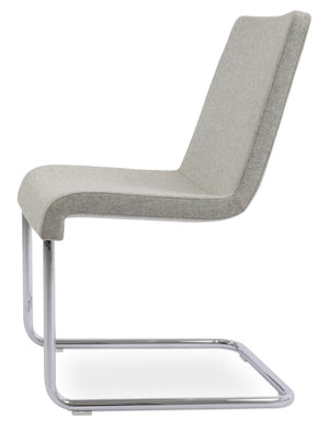 Soho Concept Reiss Chair Premium Dining Chair In Camira Blazer Wool - Stylish, Durable, 10-year Guarantee! Silver  Soho-concept-dining-chair-05741