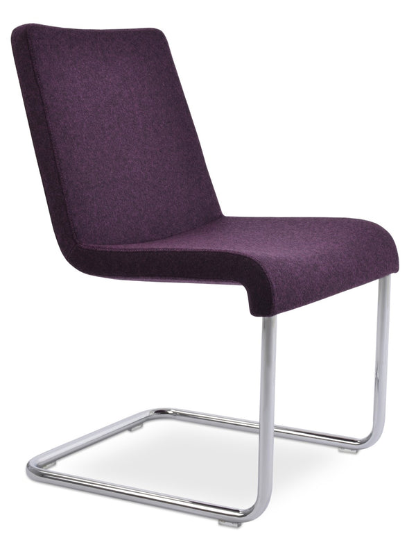 Soho Concept Reiss Chair Premium Dining Chair In Camira Blazer Wool - Stylish, Durable, 10-year Guarantee! Camira Wool  Deep Maroon  Soho-concept-dining-chair-05740