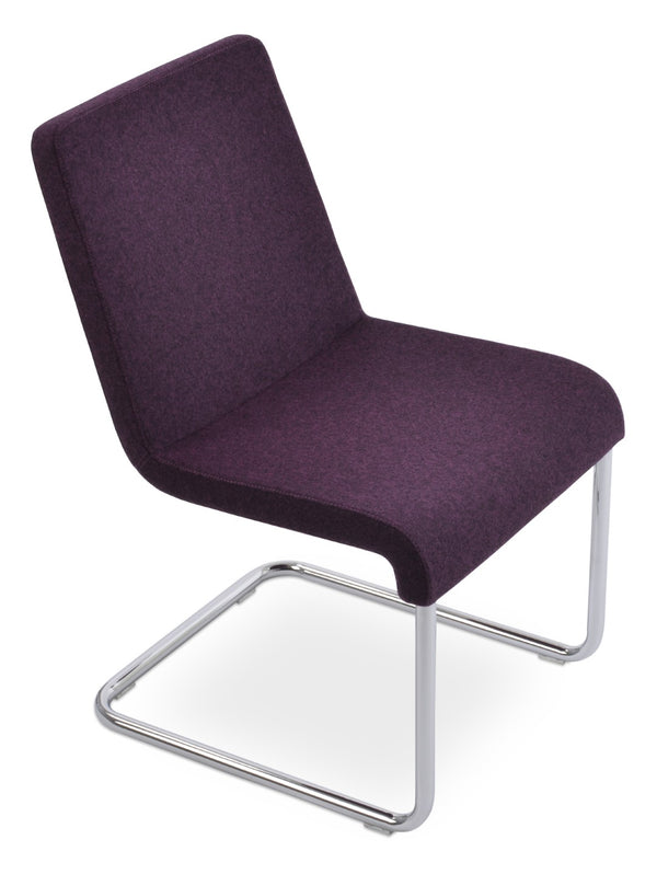 Soho Concept Reiss Chair Premium Dining Chair In Camira Blazer Wool - Stylish, Durable, 10-year Guarantee! Camira Wool  Deep Maroon  Soho-concept-dining-chair-05740