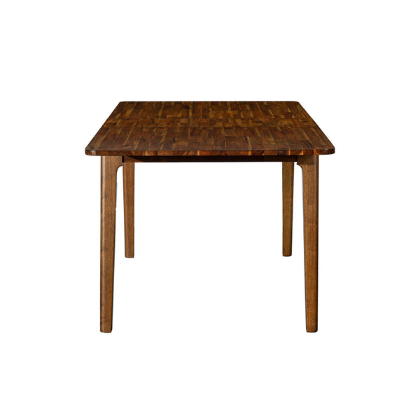 Lh Imports Remix Extension Dining Table - Stylish, Space-saving Design For 8, Perfect For Family Gatherings! Brown Acacia,Beech,Rubberwood Rem011