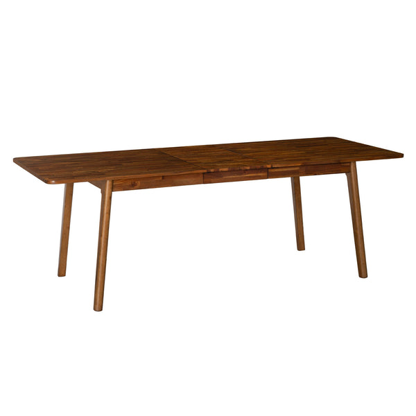 Lh Imports Remix Extension Dining Table - Stylish, Space-saving Design For 8, Perfect For Family Gatherings! Brown Acacia,Beech,Rubberwood Rem011