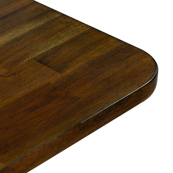 Lh Imports Remix Extension Dining Table - Stylish, Space-saving Design For 8, Perfect For Family Gatherings! Brown Acacia,Beech,Rubberwood Rem011