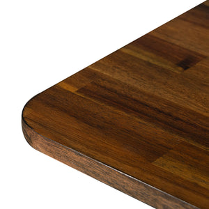 Lh Imports Remix Extension Dining Table - Stylish, Space-saving Design For 8, Perfect For Family Gatherings! Brown Acacia,Beech,Rubberwood Rem011