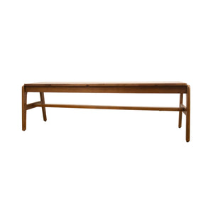 Lh Imports Remix Bench - Versatile Solid Acacia Seating For Dining Or Entryway, Mid-century Modern Style Brown Solid Acacia,Beech Wood,Rubber Wood Rem016