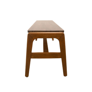 Lh Imports Remix Bench - Versatile Solid Acacia Seating For Dining Or Entryway, Mid-century Modern Style Brown Solid Acacia,Beech Wood,Rubber Wood Rem016