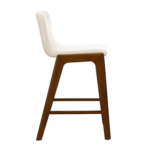 Lh Imports Remix Counter Stool - Stylish Solid Rubber Design With Removable Frame For Chic Home Decor Beige,Brown 100% Polyester,Solid Rubber Wood,Lvl Rem026-ln